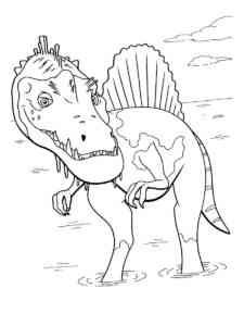 Spinosaurus Theropod Dinosaur coloring page