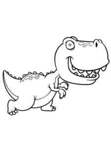 Funny Dinosaur coloring page
