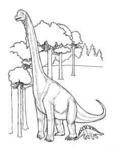 Brontosaurus Dino coloring page
