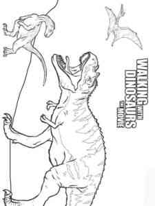 Jurasic Dinosaurs coloring page