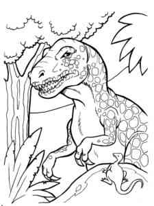 Jurasic Dinosaur coloring page