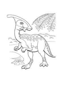 Parasaurolophus Dinosaur coloring page