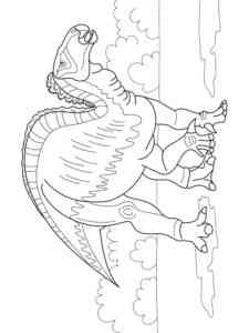 Realistic Dinosaur coloring page