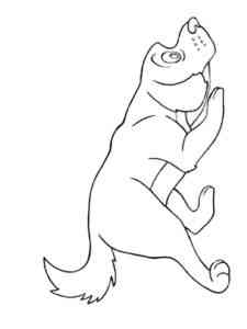 Bloodhound Dog coloring page