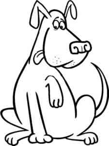 Funny Dog coloring page