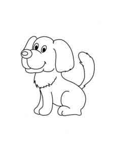 Simple Dog coloring page