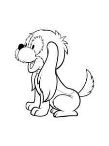 Happy Dog coloring page