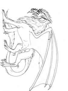 Scary Dragon coloring page