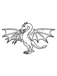 Funny Dragon coloring page