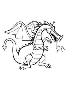 Awesome Dragon coloring page