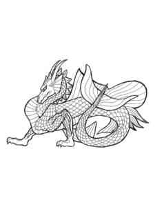 Majestic Dragon coloring page