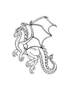 Mythical Dragon coloring page