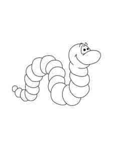 Common Earthworm coloring page