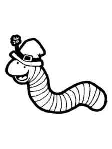 Earthworm in the Hat coloring page