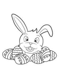 Easter Bunny Head coloring page