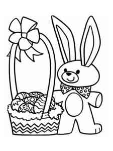 Cute Easter Rabbit coloring page