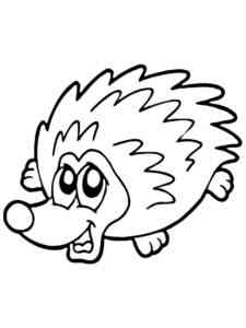 Cute Echidna coloring page