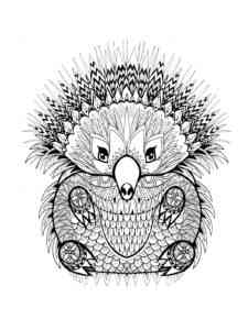 Zentangle Echidna coloring page