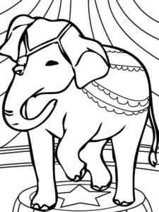 Circus Elephant coloring page