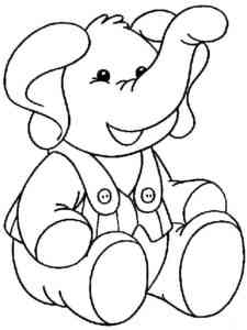 Toy Elephant coloring page