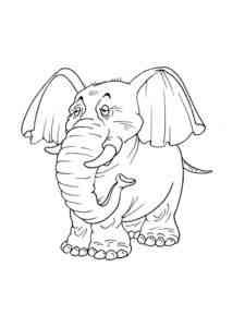 Large Elephant coloring page