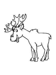 Cartoon Elk coloring page