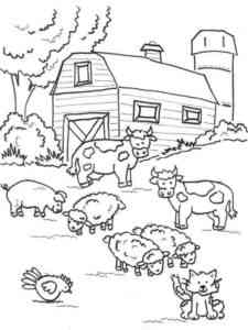 Farm Animals 2 coloring page