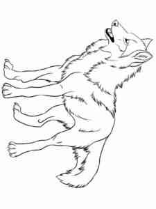 Realistic Forest Wolf coloring page