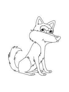 Cute Wolf coloring page