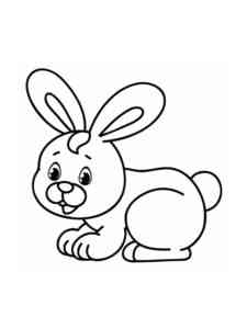 Forest Rabbit coloring page