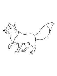 Simple Fox 2 coloring page