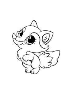 Cute Little Fox coloring page