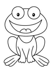 Frog coloring page for Kids