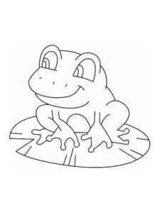 Simple Frog 2 coloring page