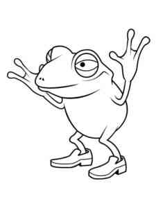 Scary Frog coloring page
