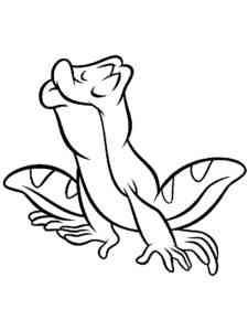 Frog Sing coloring page