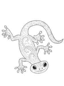Antistress Gecko coloring page