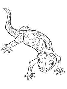 Simple Leopard Gecko coloring page