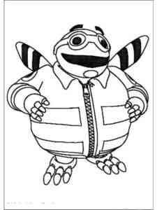 Character from Adiboo coloring page