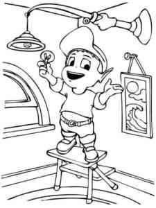 Adiboo changes the lamp coloring page