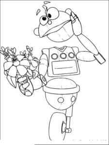Robot from Adiboo coloring page