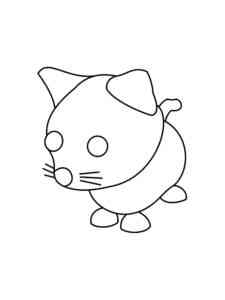 Cat Adopt Me coloring page