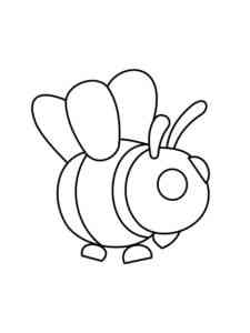 Bee Adopt Me coloring page