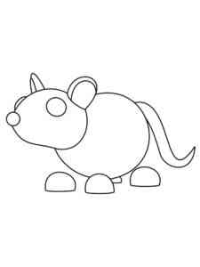 Rat Adopt Me coloring page