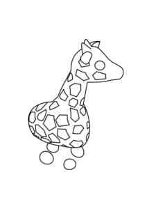 Giraffe Adopt Me coloring page