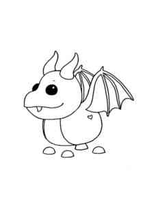 Dragon Adopt Me coloring page