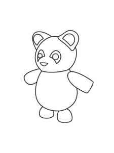 Panda Adopt Me coloring page