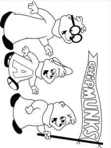 Easy Alvin and the Chipmunks coloring page