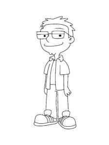 Steve Smith from American Dad coloring page