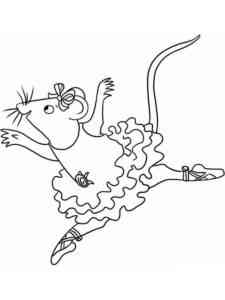 Lovely Angelina Ballerina coloring page